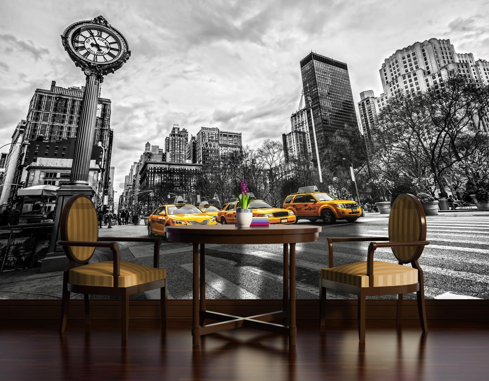 Wall Mural: New York (Taxi) - 254x368 cm