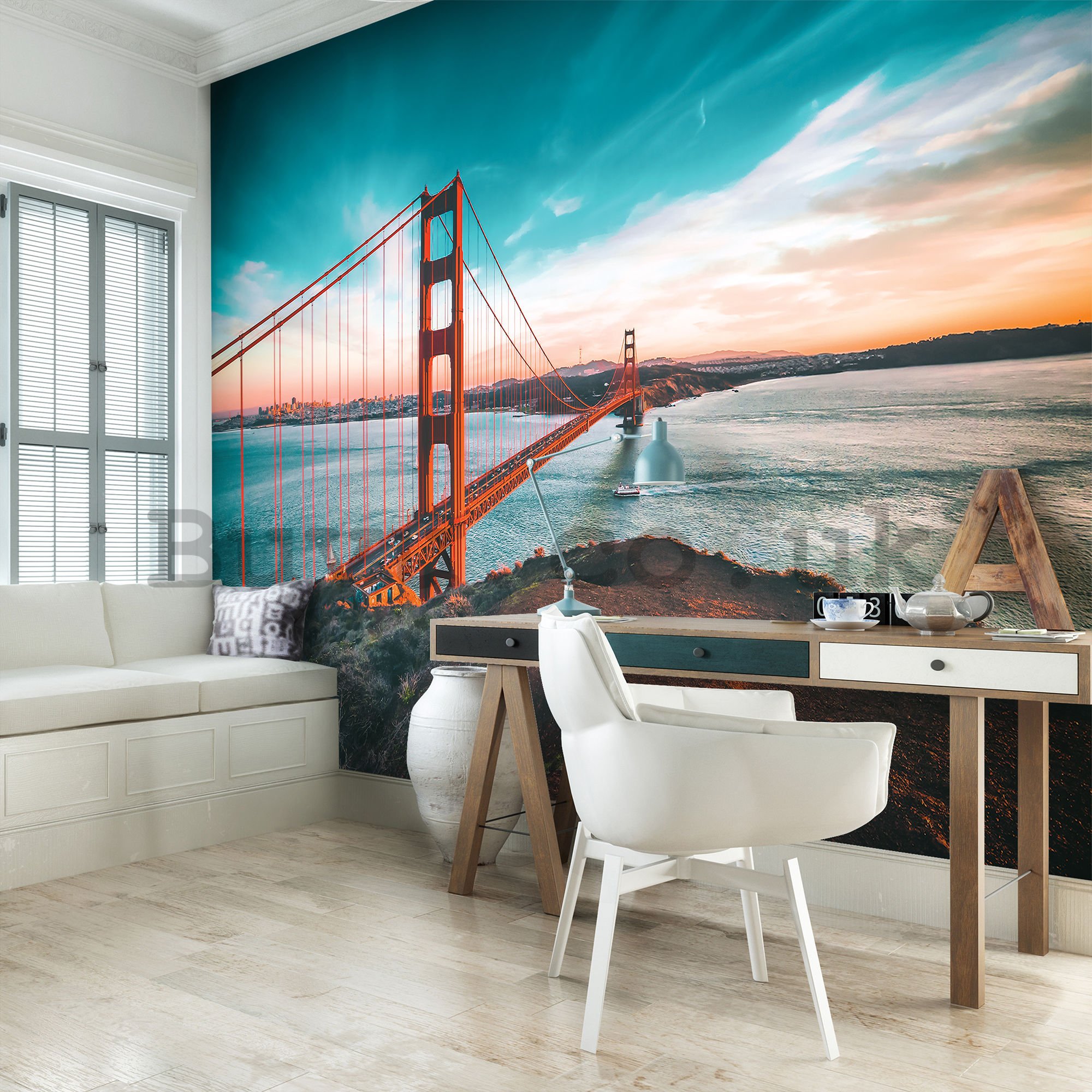Wall mural vlies: San Francisco Bridge - 184x254 cm