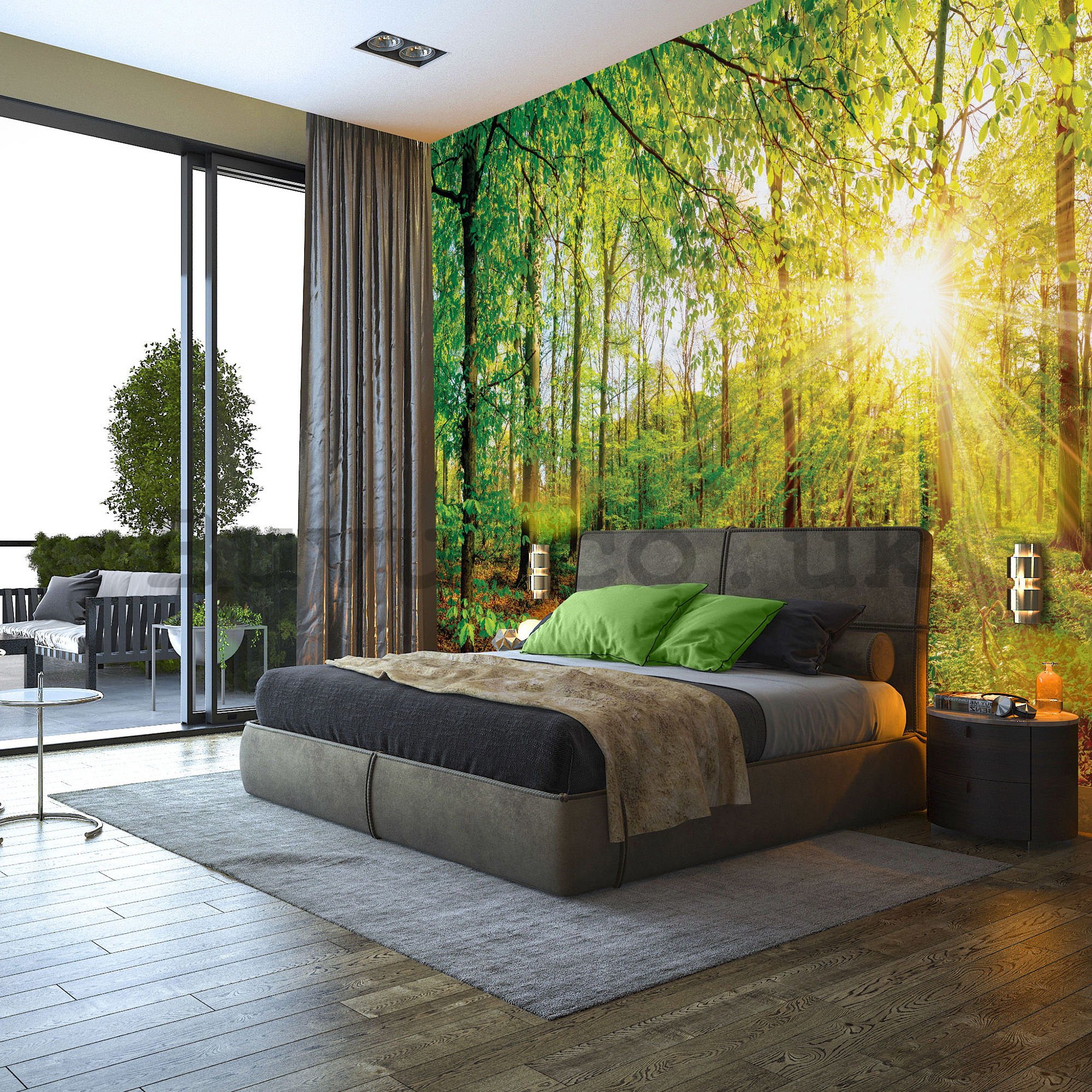 Wall mural: View of the forest - 184x254 cm