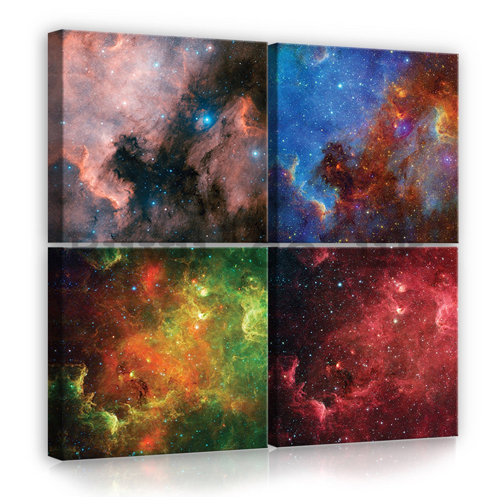 Painting on canvas: Universe - set 4pcs 25x25cm