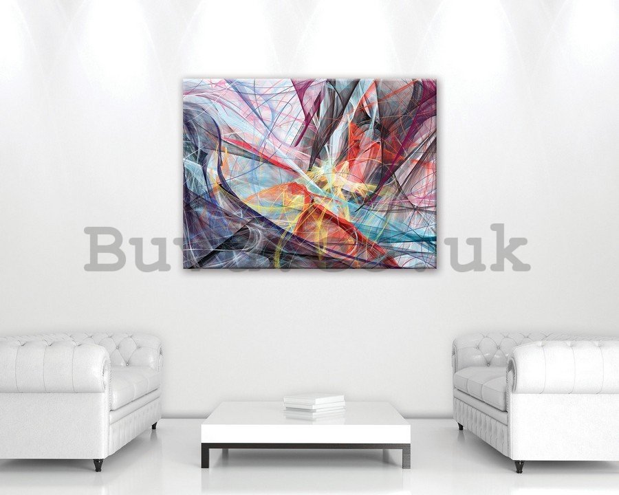 Painting on canvas: Modern Abstraction (2) - 75x100 cm