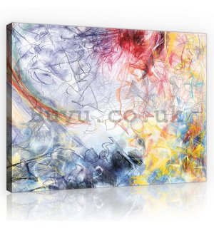 Painting on canvas: Modern Abstraction (3) - 75x100 cm