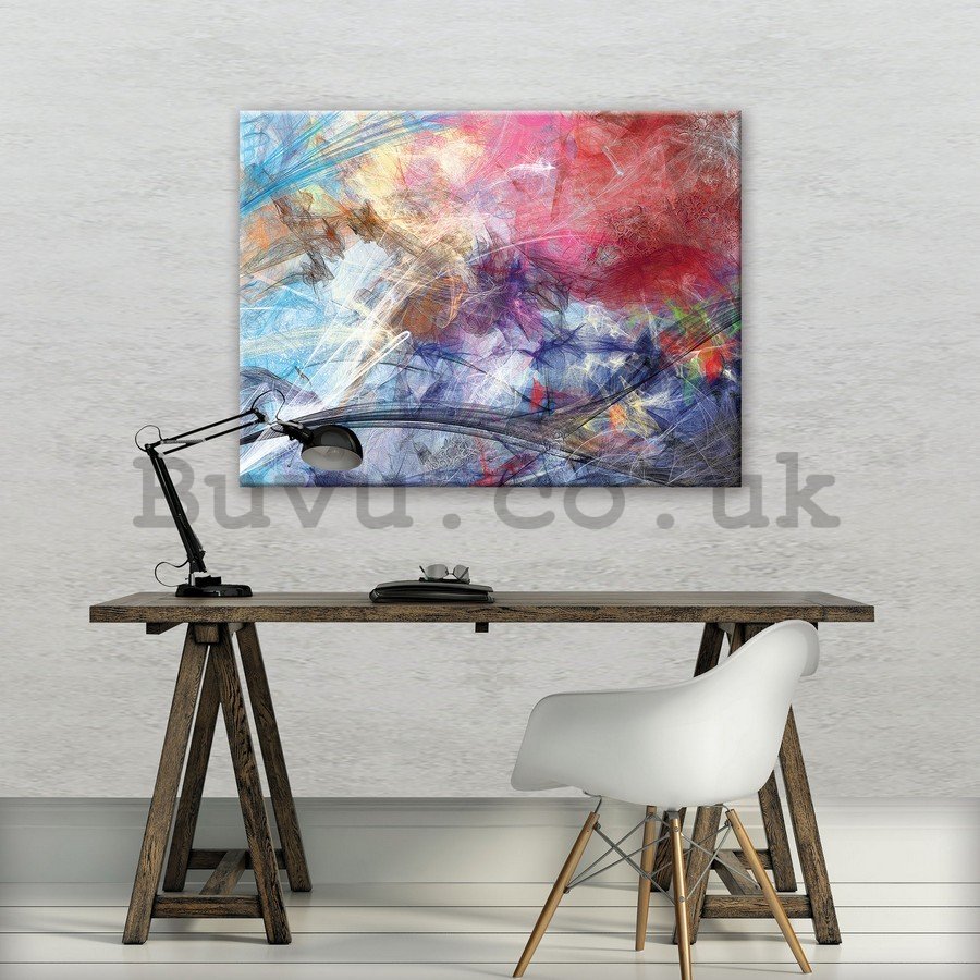 Painting on canvas: Modern abstraction (4) - 75x100 cm