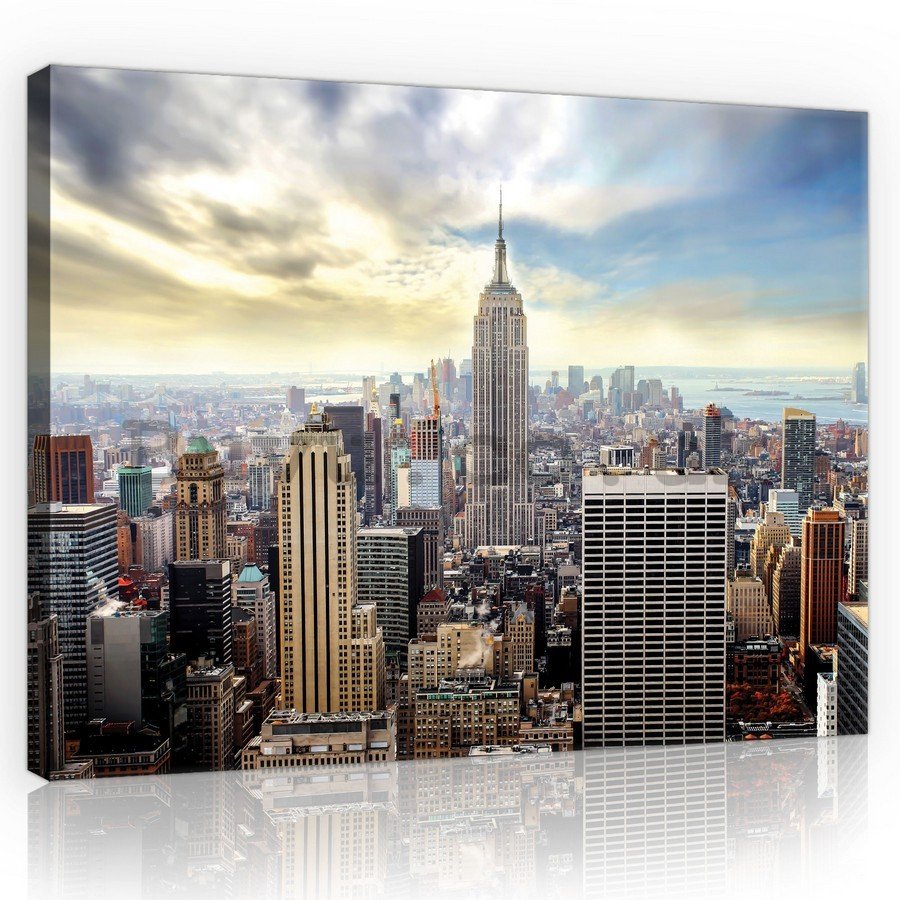 Painting on canvas: Manhattan view - 75x100 cm
