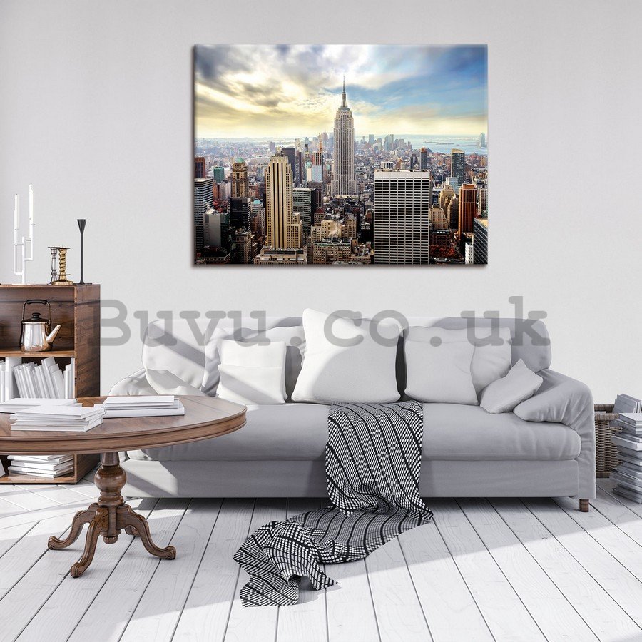 Painting on canvas: Manhattan view - 75x100 cm