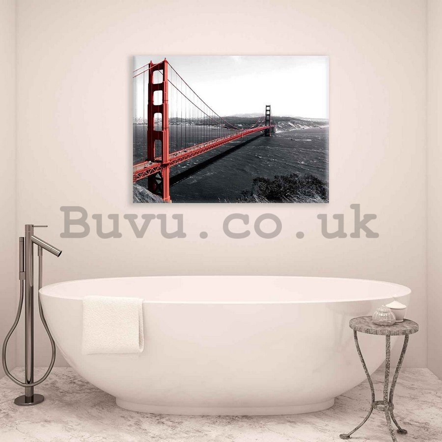 Painting on canvas: Golden Gate Bridge (3) - 75x100 cm