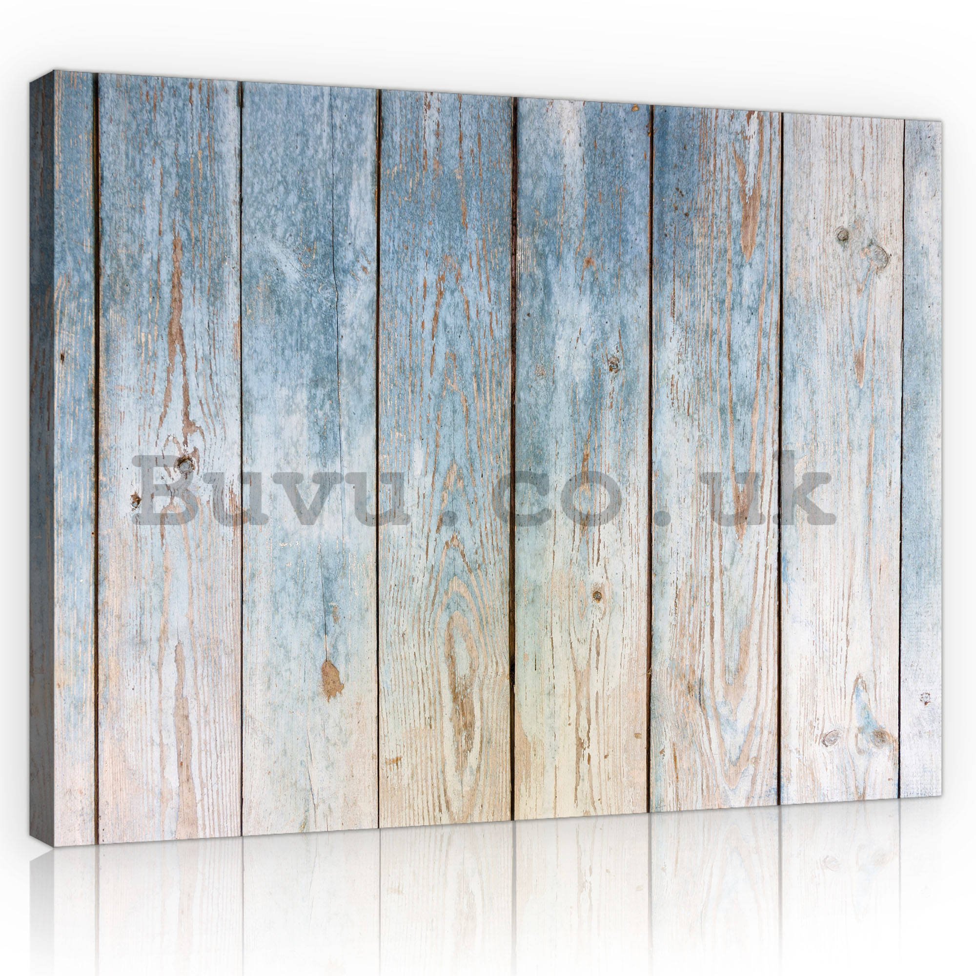Painting on canvas: Wooden partitions (5) - 75x100 cm