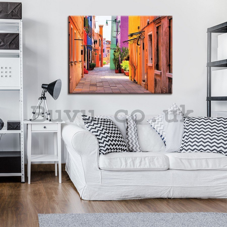 Painting on canvas: Colorful aisle - 75x100 cm