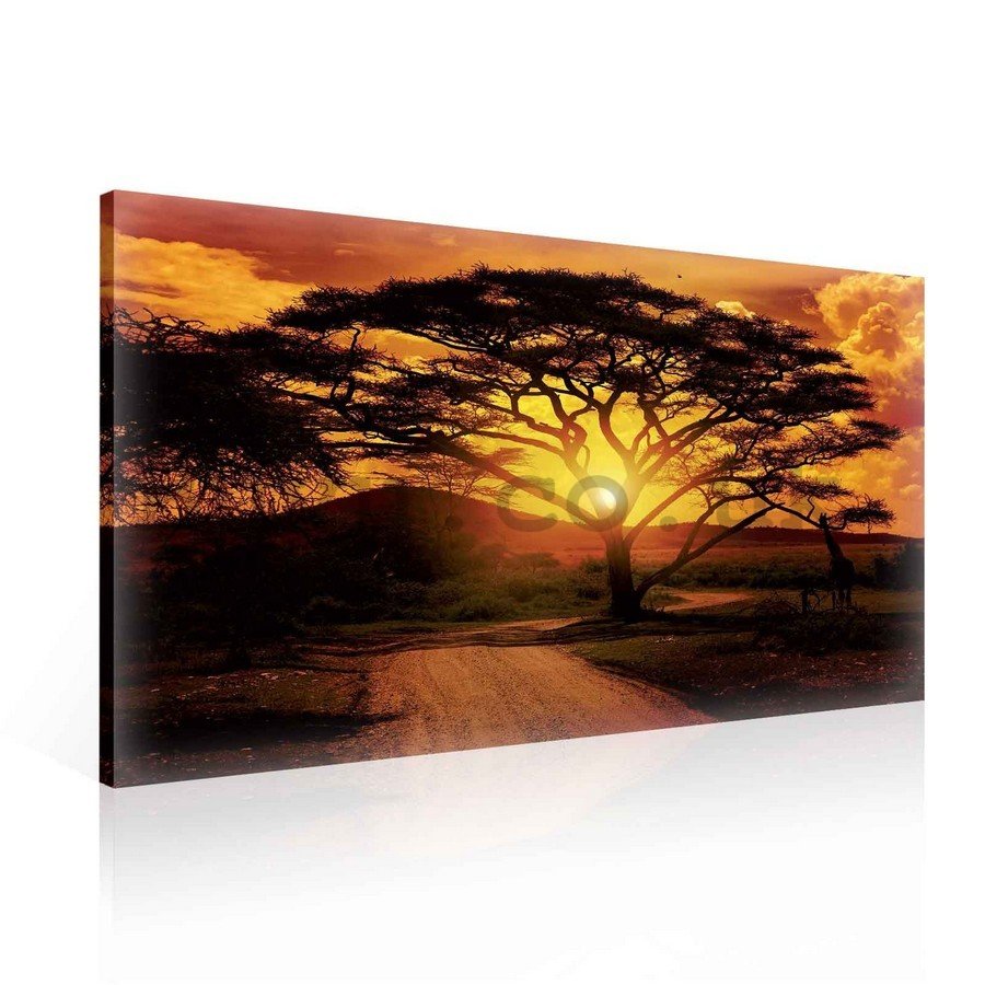Painting on canvas: African Sunset - 75x100 cm