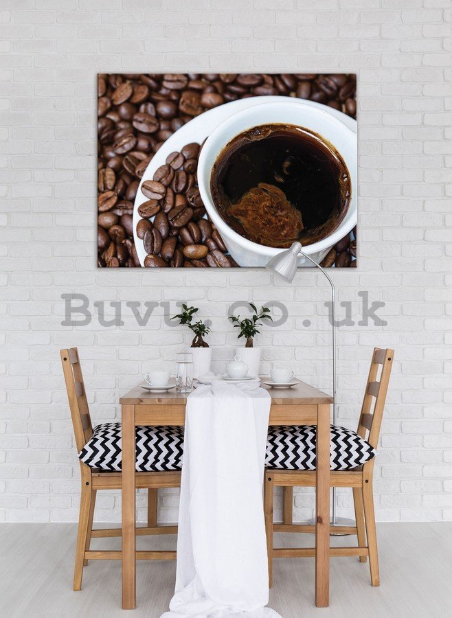 Painting on canvas: Cup of coffee - 75x100 cm