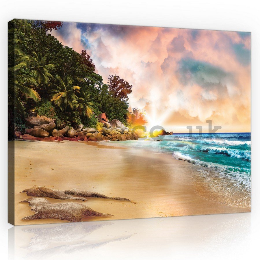 Painting on canvas: Paradise on the Beach (3) - 75x100 cm