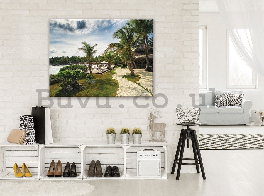 Painting on canvas: Tropical Resort (1) - 75x100 cm