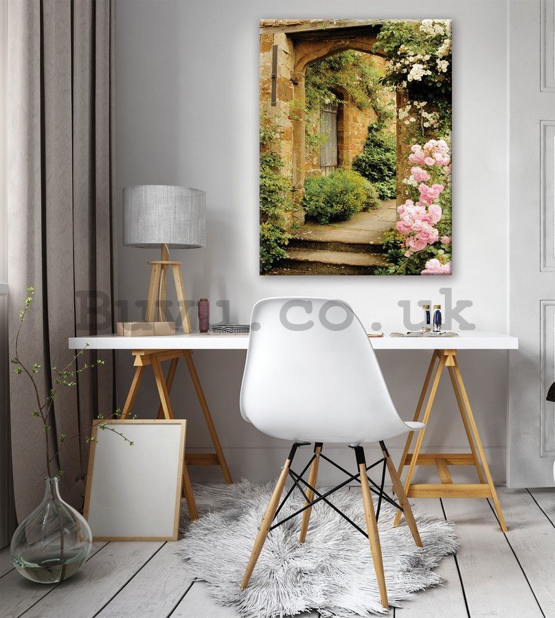 Painting on canvas: Floral Lane (3) - 75x100 cm