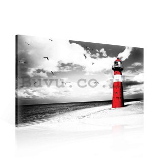 Painting on canvas: Lighthouse (2) - 75x100 cm
