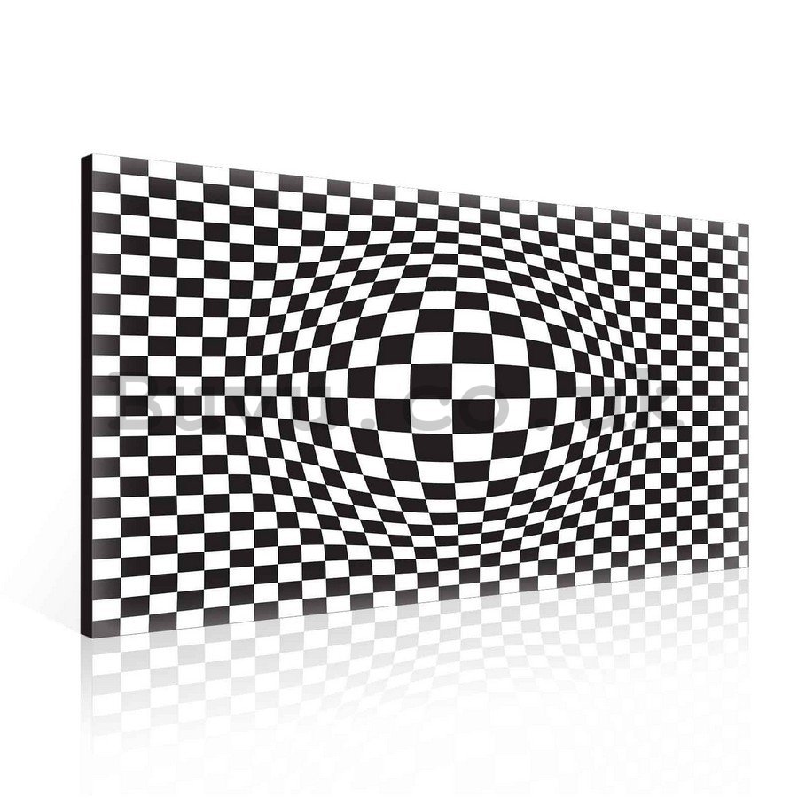 Painting on canvas: Cuboid Illusion (1) - 75x100 cm