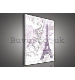Painting on canvas: Eiffel Tower (Paris) - 75x100 cm