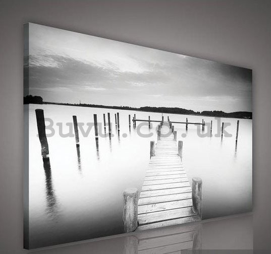 Painting on canvas: Pier (6) - 75x100 cm