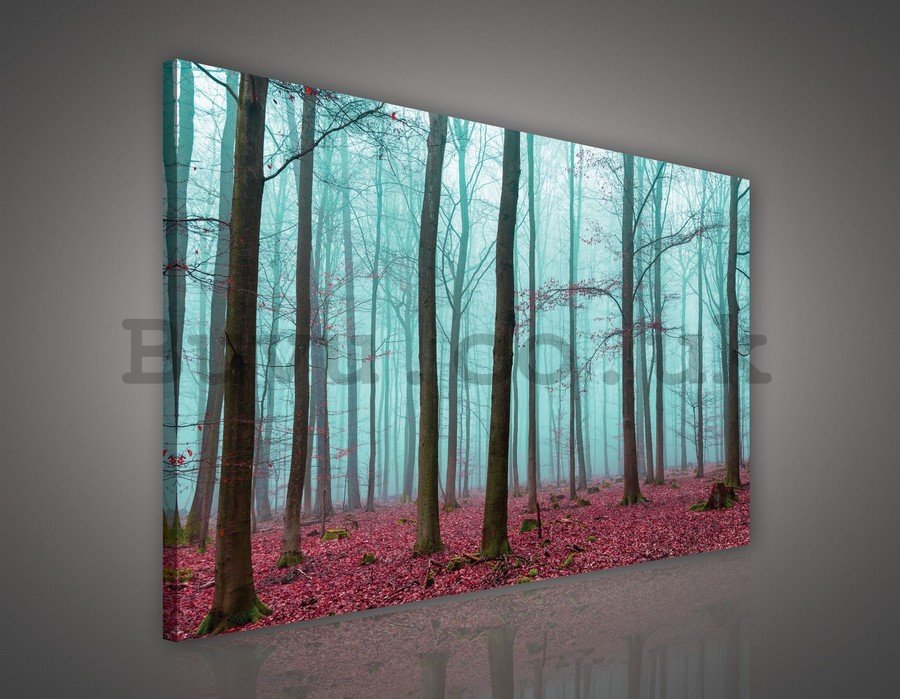 Painting on canvas: Fog in the Forest (3) - 75x100 cm