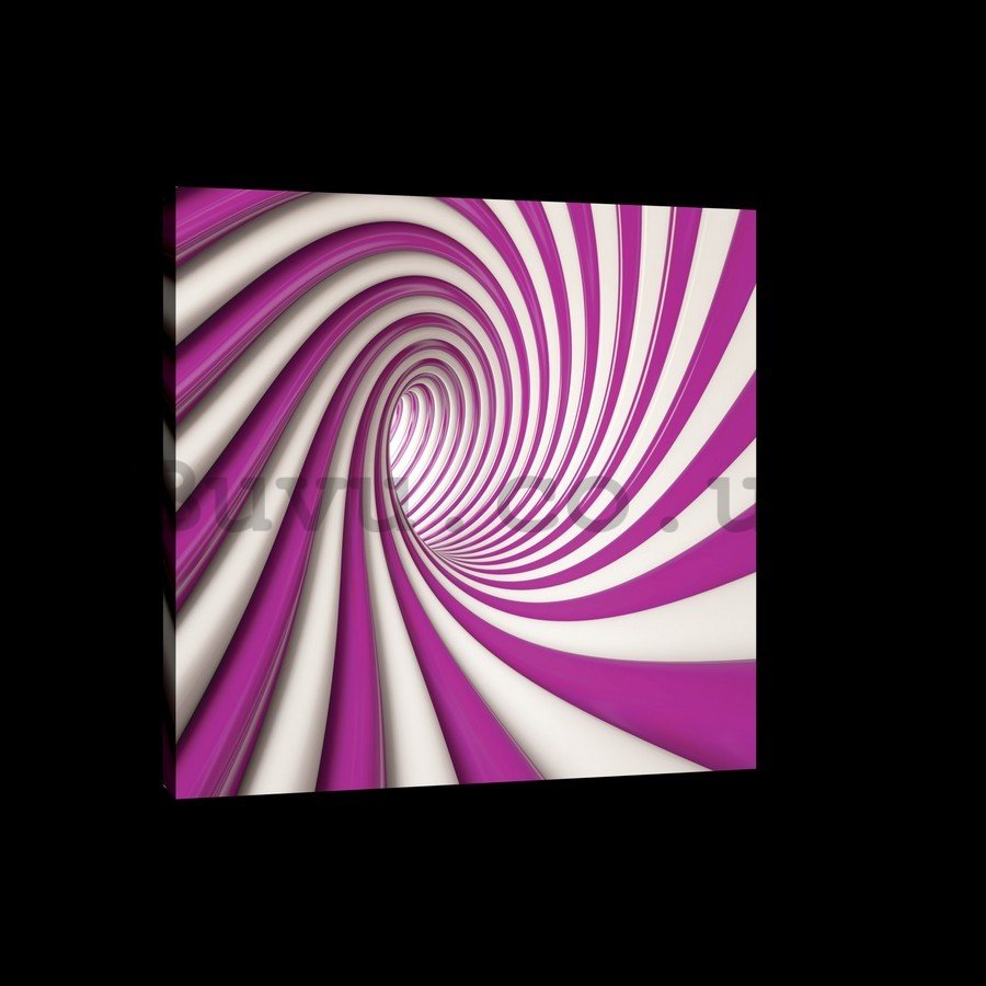 Painting on canvas: Violet spiral - 75x100 cm