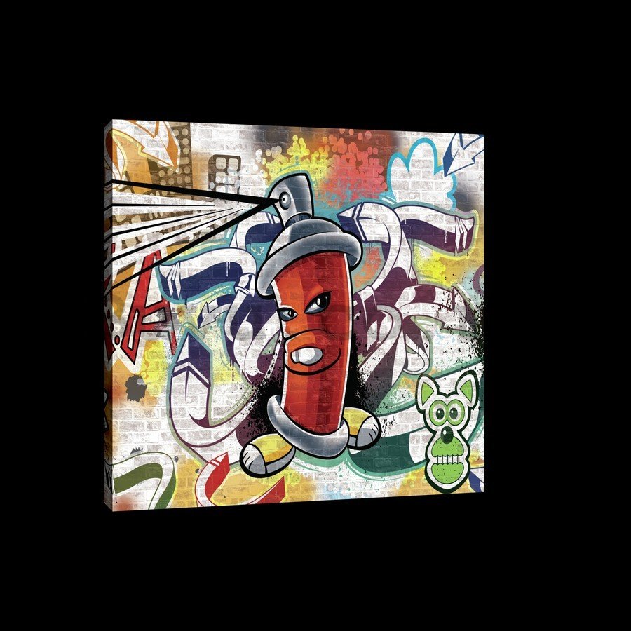 Painting on canvas: Graffiti (7) - 75x100 cm
