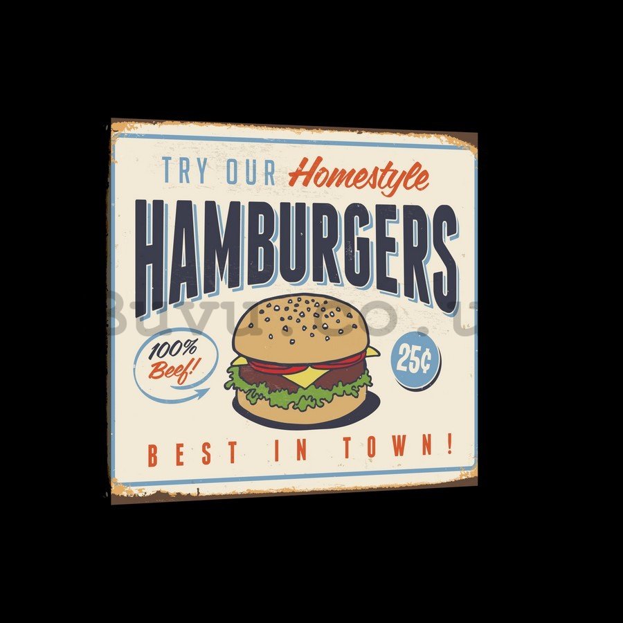 Painting on canvas: Hamburgers - 75x100 cm