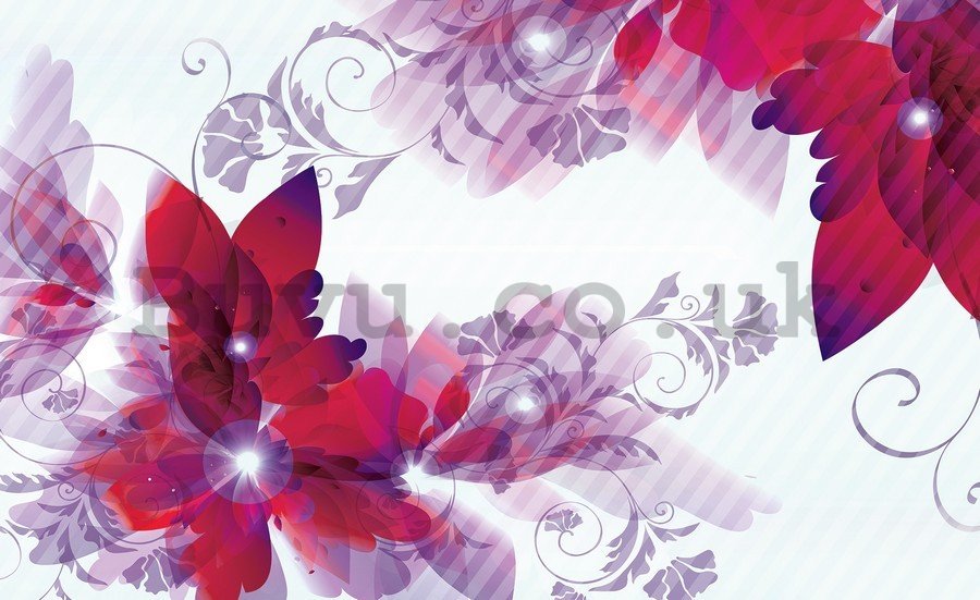 Painting on canvas: Abstract flowers (3) - 75x100 cm