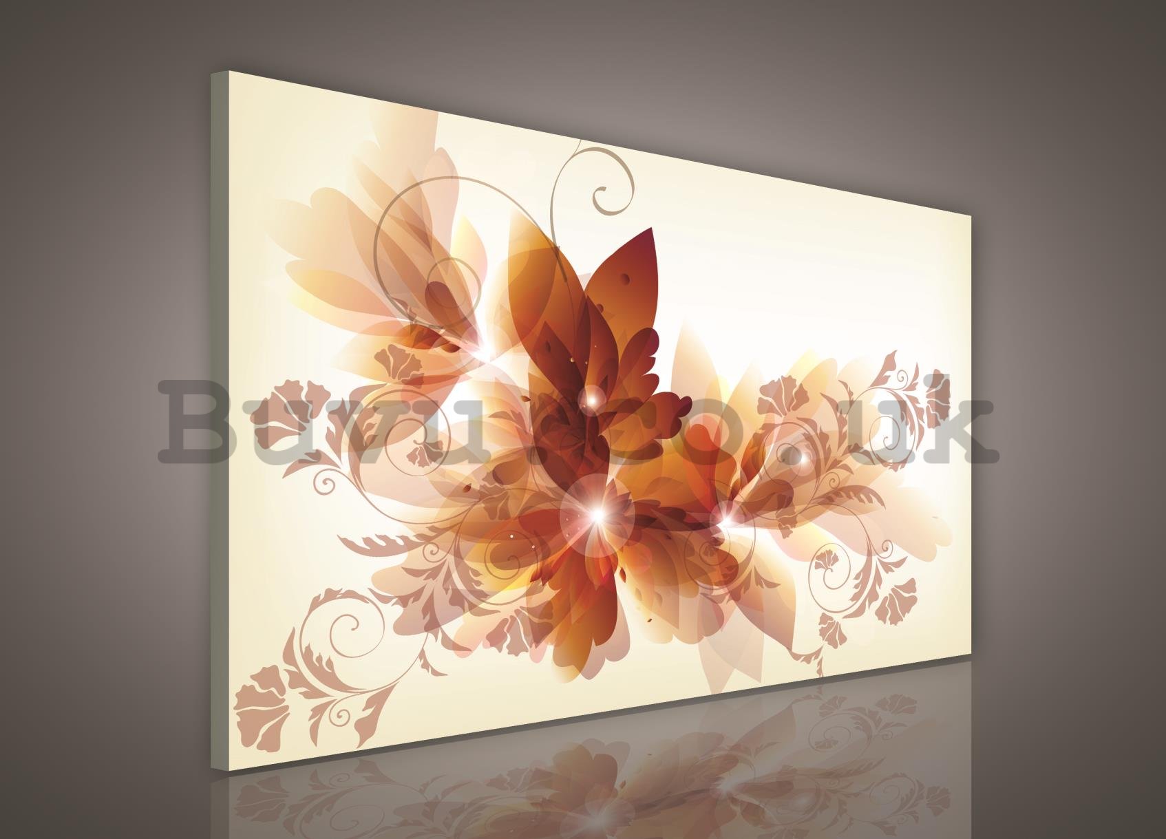 Painting on canvas: Colorful flowers (4) - 75x100 cm