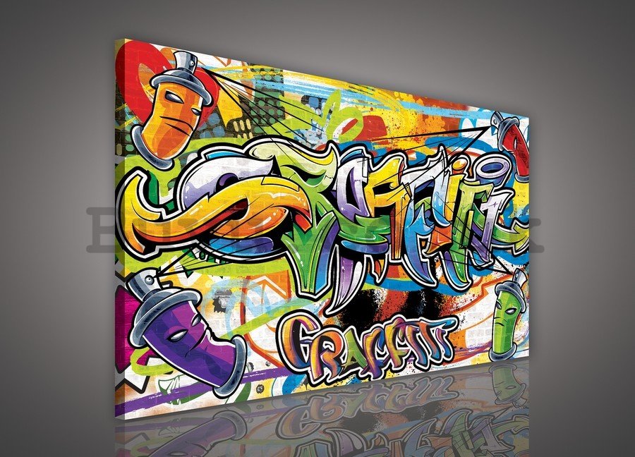 Painting on canvas: Graffiti (2) - 75x100 cm