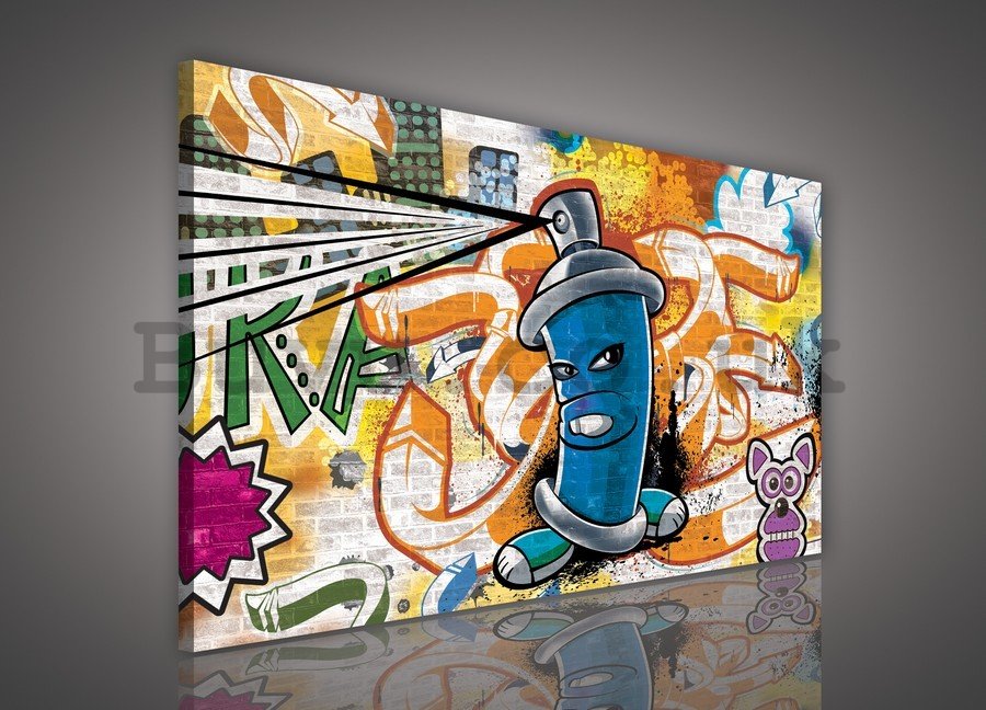 Painting on canvas: Graffiti (3) - 75x100 cm