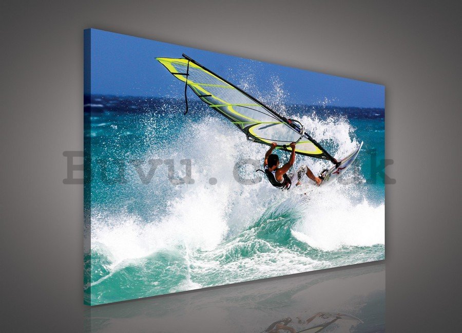 Painting on canvas: Surfing - 75x100 cm