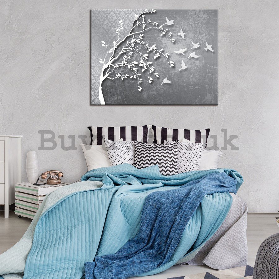 Painting on canvas: Abstract tree - 75x100 cm