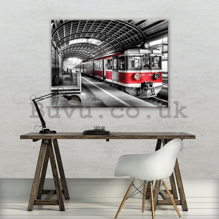 Painting on canvas: Old subway (colorful) - 75x100 cm