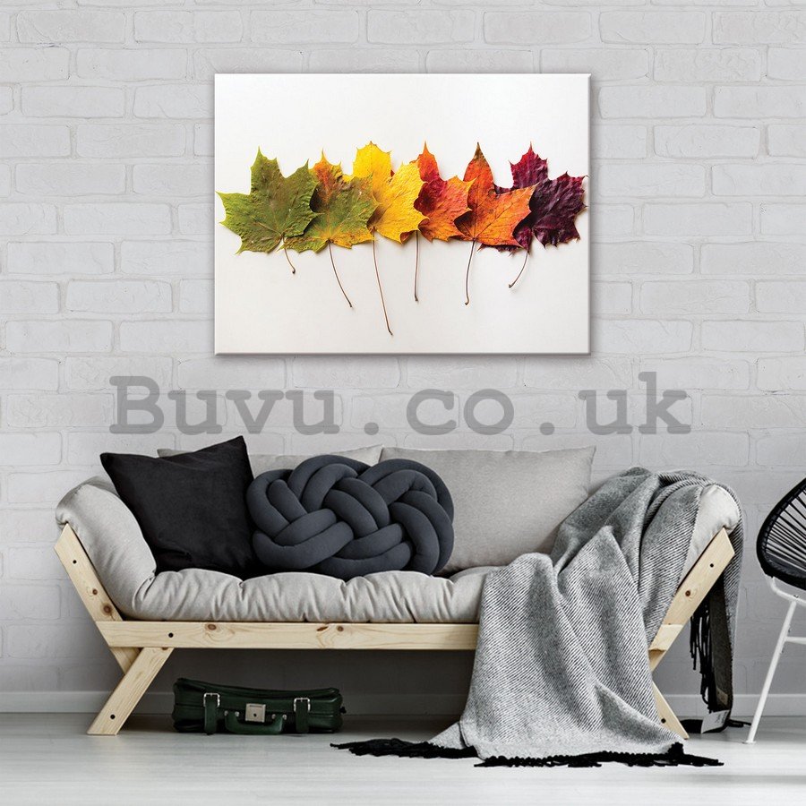 Painting on canvas: Autumn leaves - 75x100 cm