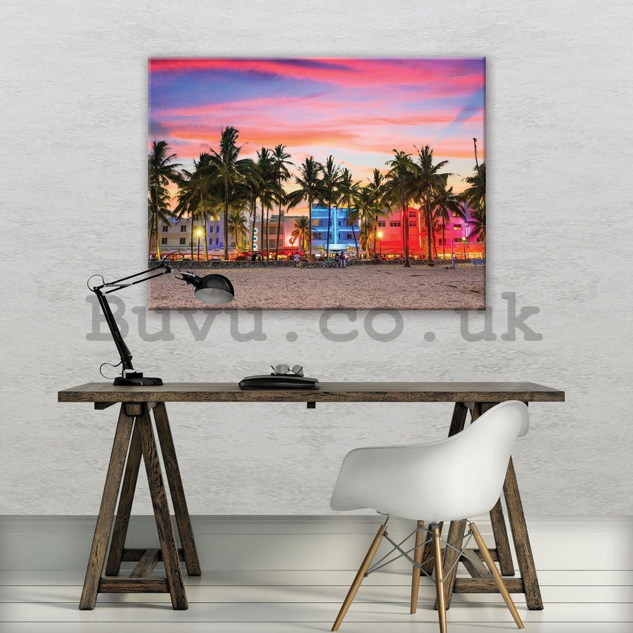 Painting on canvas: Seaside resort - 75x100 cm