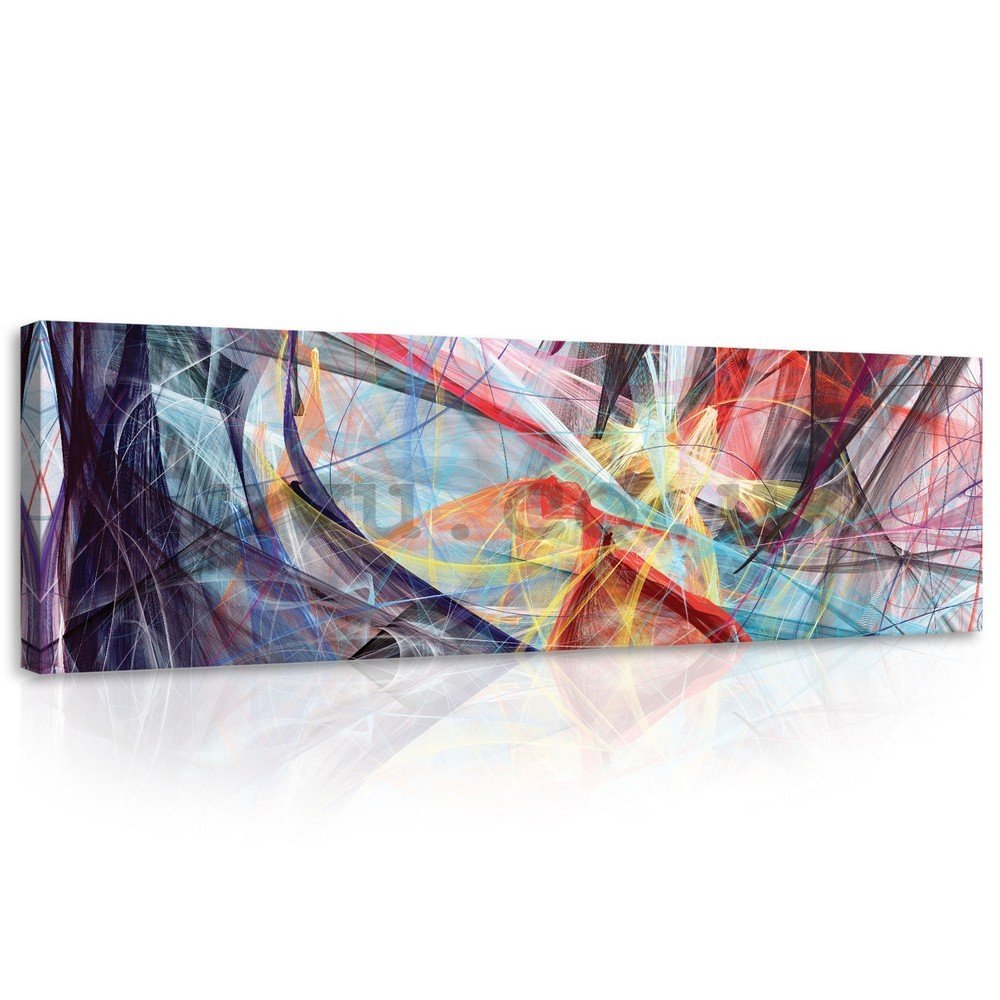 Painting on canvas: Modern Abstraction (2) - 145x45 cm