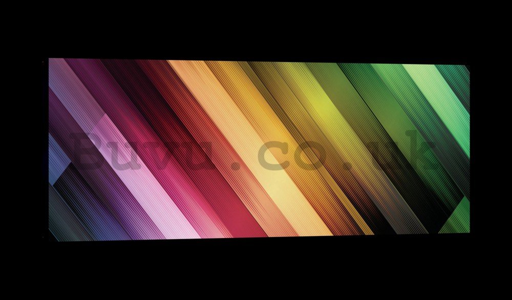 Painting on canvas: Color Glow (2) - 145x45 cm