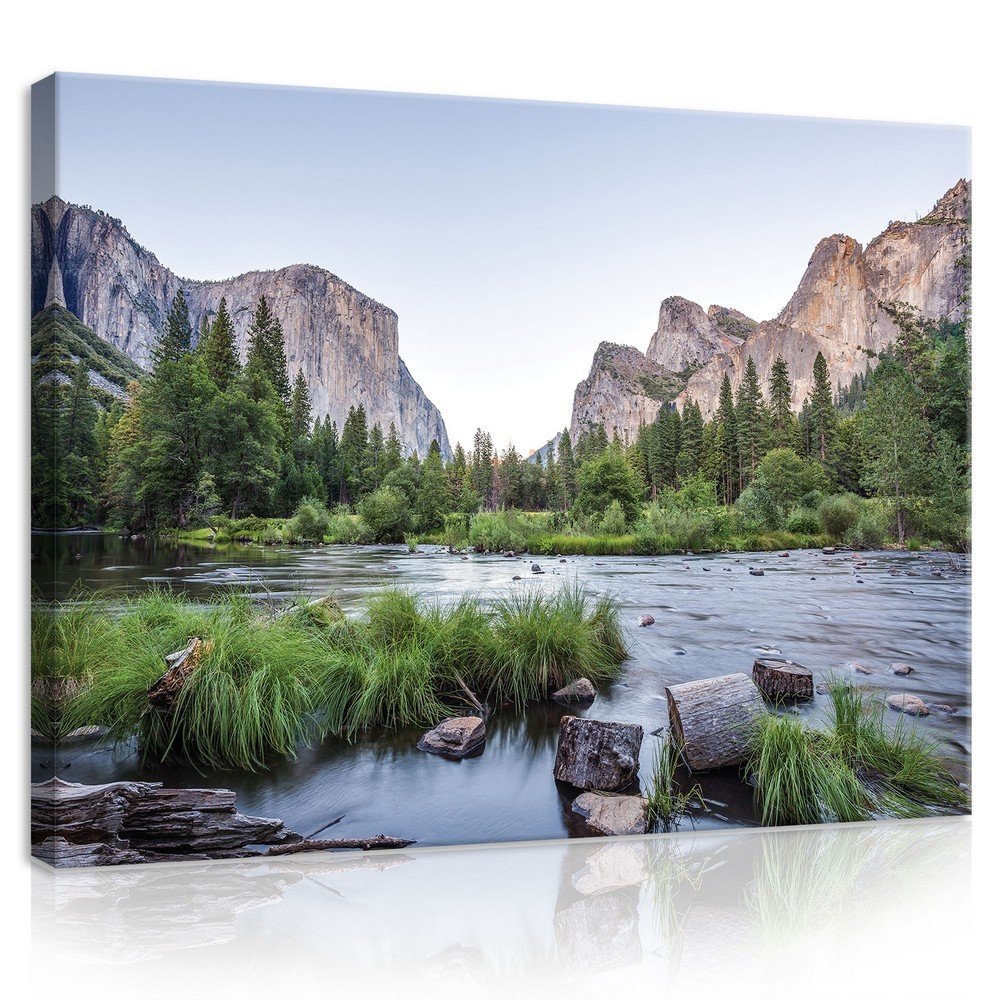 Painting on canvas: Yosemite Valley - 75x100 cm