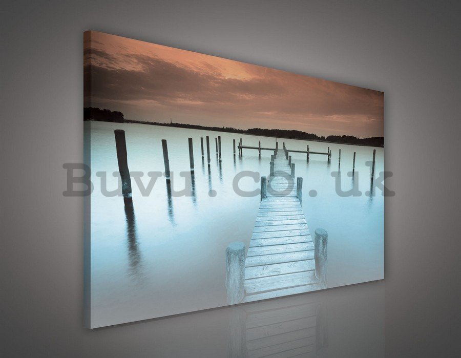 Painting on canvas: Pier (7) - 75x100 cm