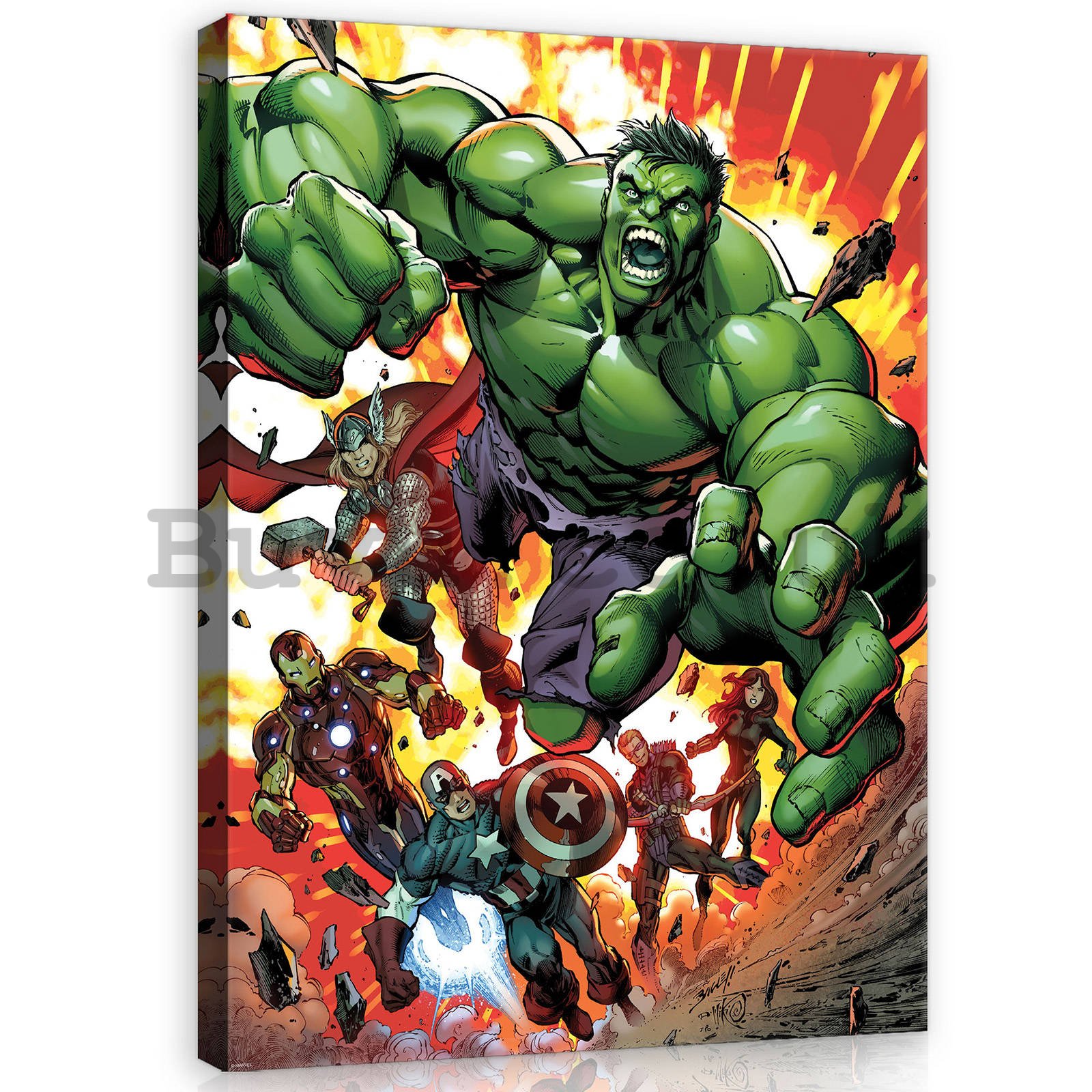 Painting on canvas: Avengers (2) - 75x100 cm