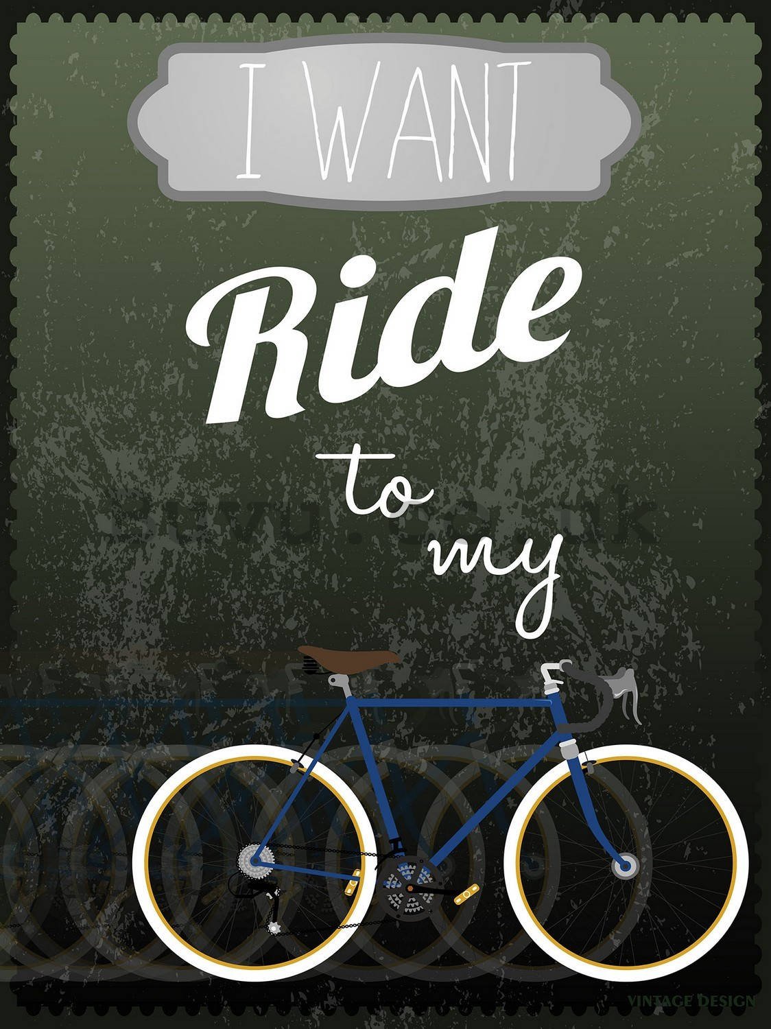 Wall mural: I Want to Ride my Bicycle - 184x254 cm