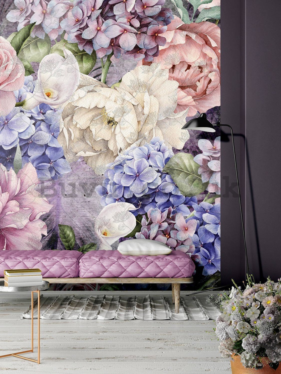 Wall mural: Flower combination (1) - 184x254 cm