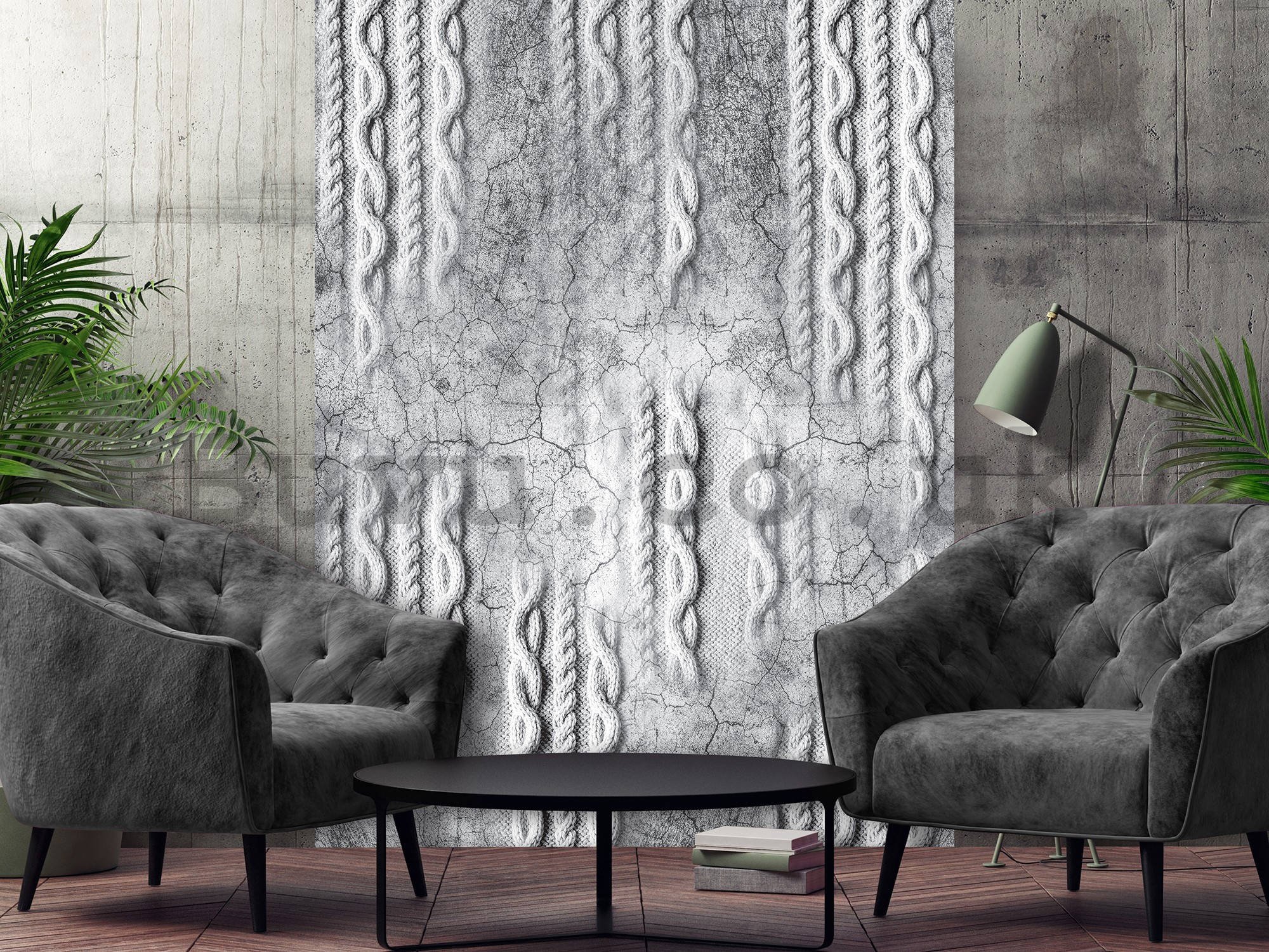 Wall mural: Knitted abstraction - 184x254 cm