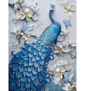 Wall mural: Peacock - 184x254 cm