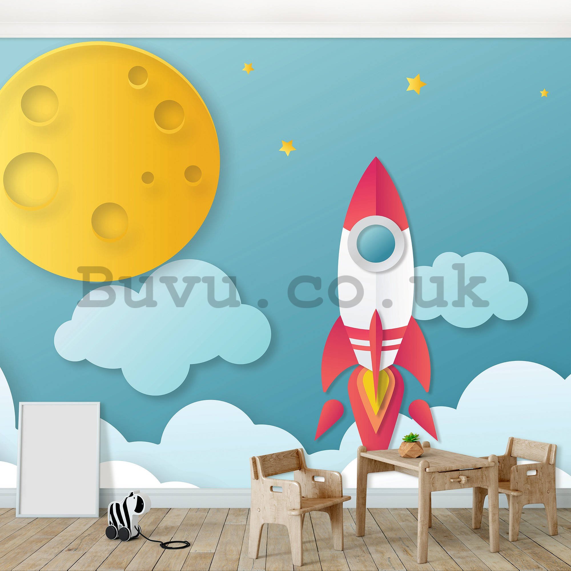 Wall mural vlies: Rocket to heaven - 254x184 cm