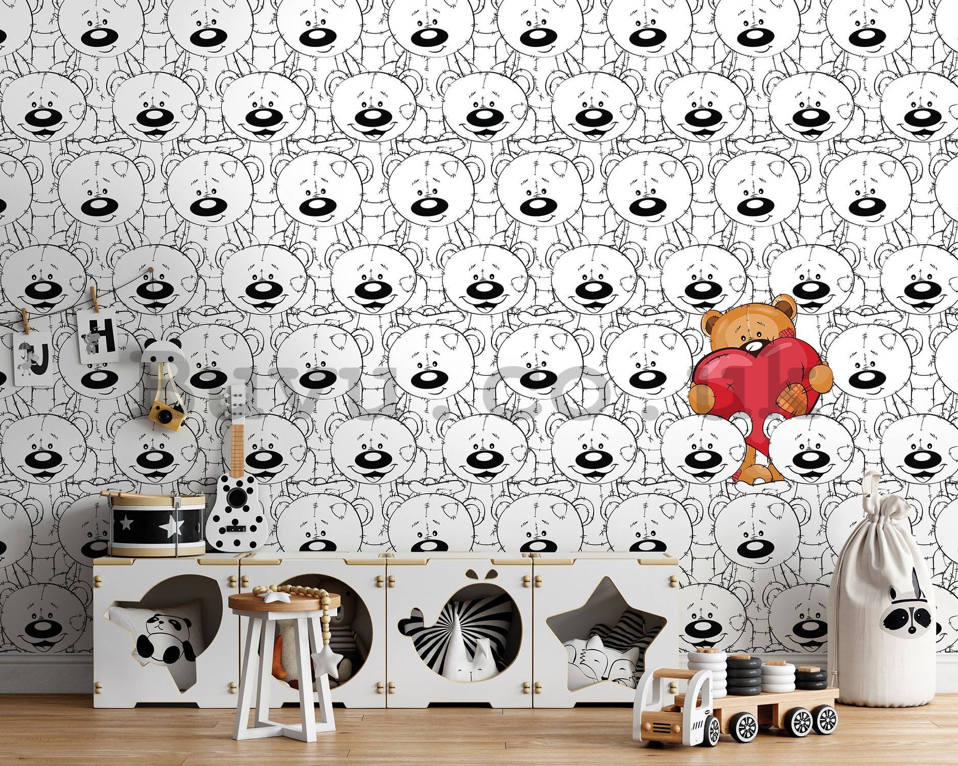 Wall mural vlies: Teddy bears - 368x254 cm