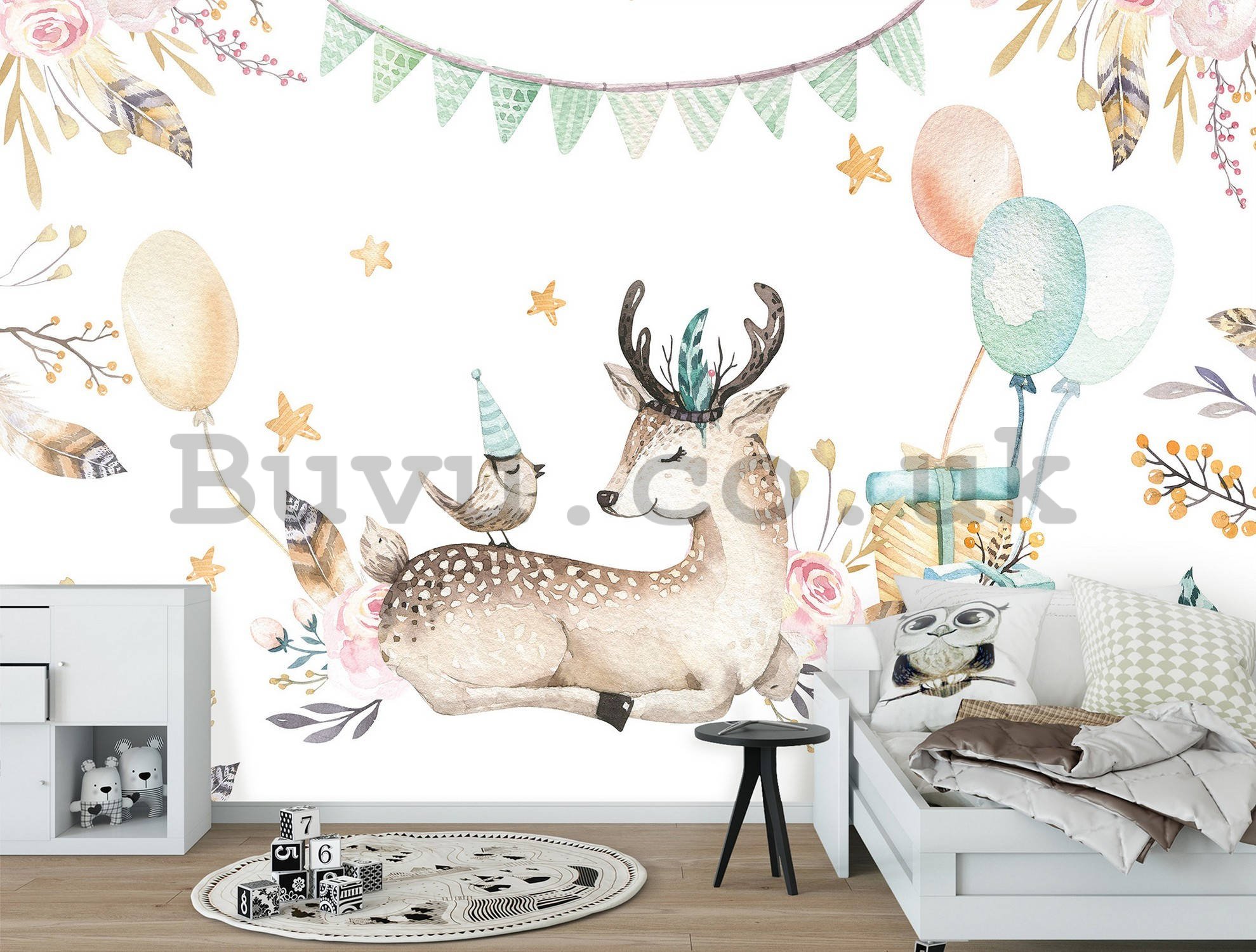 Wall mural vlies: Celebration with animals - 368x254 cm