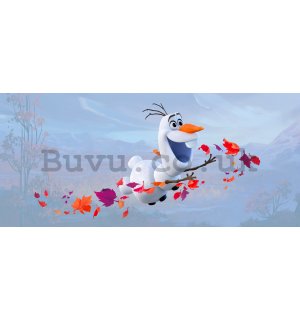 Wall mural vlies: Frozen II Anna, Elsa, Olaf (panorama) - 202x90 cm