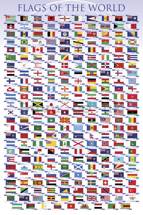 Poster - Flag Of The World