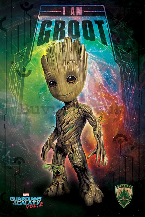 Poster - Guardians of the Galaxy Vol. 2 (I Am Groot - Space) 