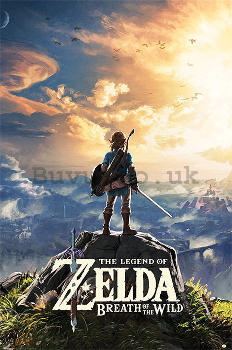 Poster - The Legend Of Zelda: Breath Of The Wild (Sunset) 
